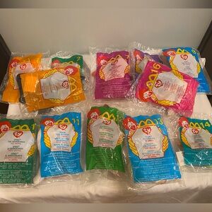 TY Teenie Beanie Babies Set of 12 Collectible Stuffed Animals Vintage 1999, 2000